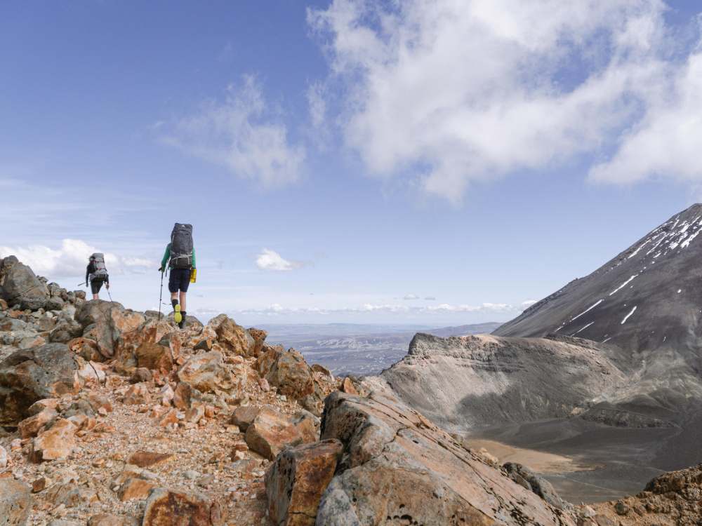 A short detour along the ridge above South Crater - Tongariro Northern Circuit - walk by Olly from Freewalks - National Park