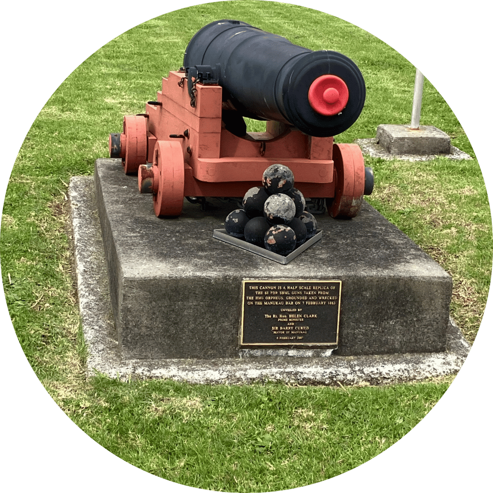 HMS Orpheus canon memorial