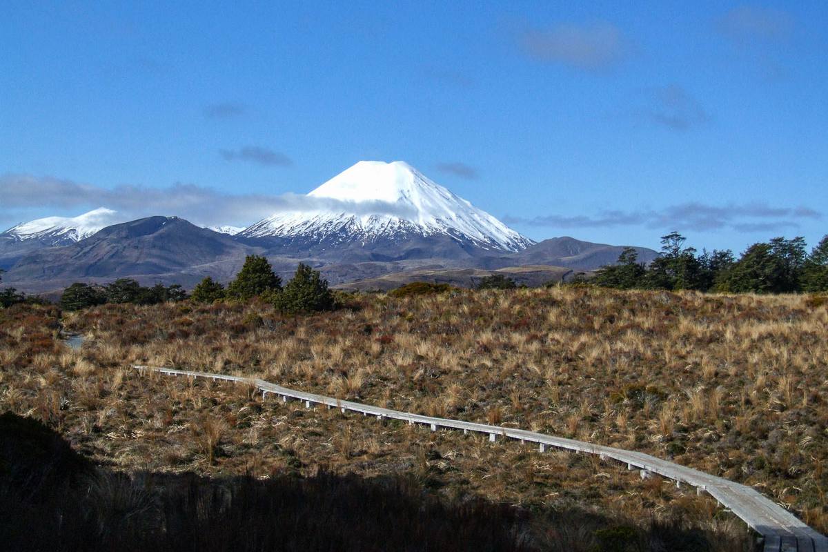 Even in the North Island when the suns out at National Park it can get very very cold